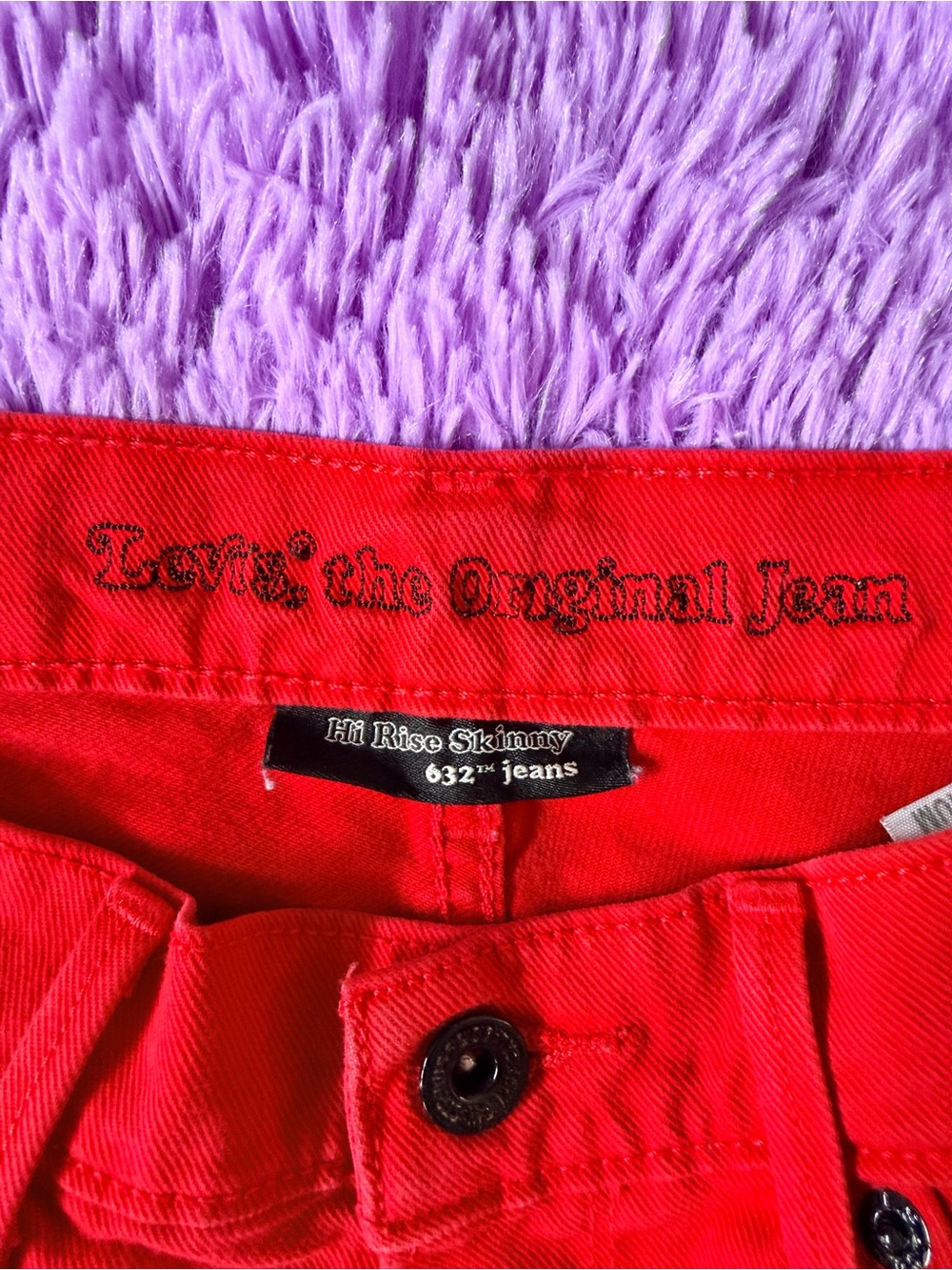 Levi's Hi-Rise Skinny Jeans Size 9/29 in Red vintage 632 hi rise women’s